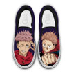 Itadori Yuji Slip On Sneakers Custom Anime Jujutsu Kaisen Shoes - 1 - GearAnime