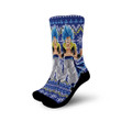 Gogeta Blue Socks Ugly Dragon Ball Anime Socks Gift Idea - 1 - GearAnime