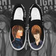 Light Yagami Slip On Sneakers Death Note Custom Anime Shoes - 1 - GearAnime