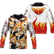 Rengoku Zip Hoodie Demon Slayers Shirt Costume Anime Fan Gift Idea VA06 - 1 - GearAnime