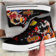 Goku and Luffy High Top Shoes Custom Anime Sneakers