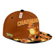 Charmander Snapback Hat Custom Anime Hat Gifts