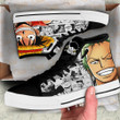 Luffy and Zoro High Top Shoes One Piece Anime