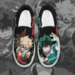 Katsuki Bakugo Izuku Midoriya Slip On Sneakers Custom Anime Shoes - 1 - GearAnime