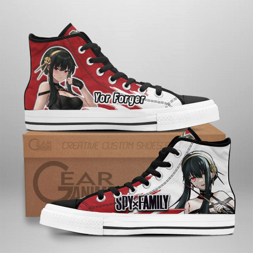 Yor Forger High Top Shoes Spy x Family Custom Anime Sneakers