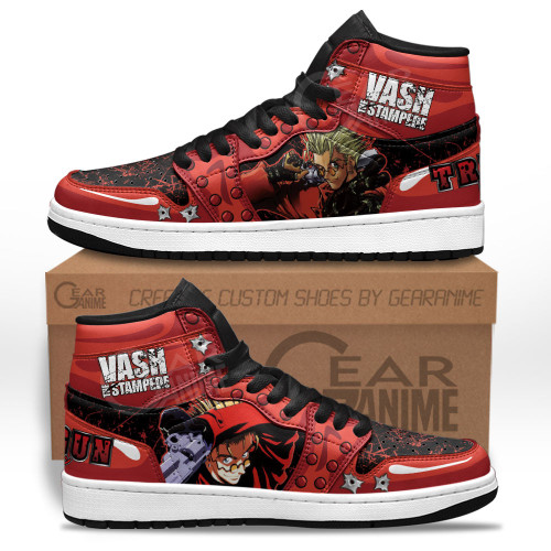 Vash the Stampede Sneakers Trigun Custom Anime Shoes