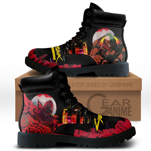 Cyberpunk Edgerunners Maine Boots Anime Leather Casual