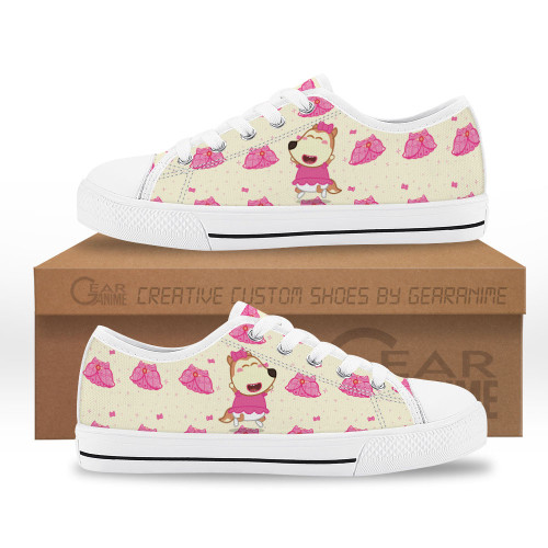 Lucy Cute Pattern Kids Low Top Sneakers Wolfoo Anime Shoes