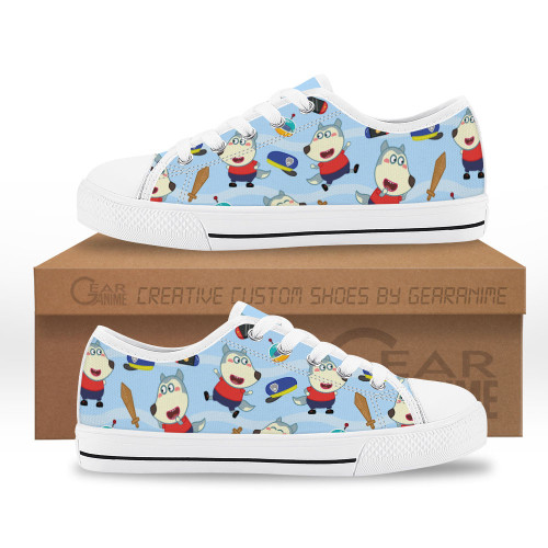 Wolfoo Kids Sneakers Anime Low Top Shoes Pattern Style