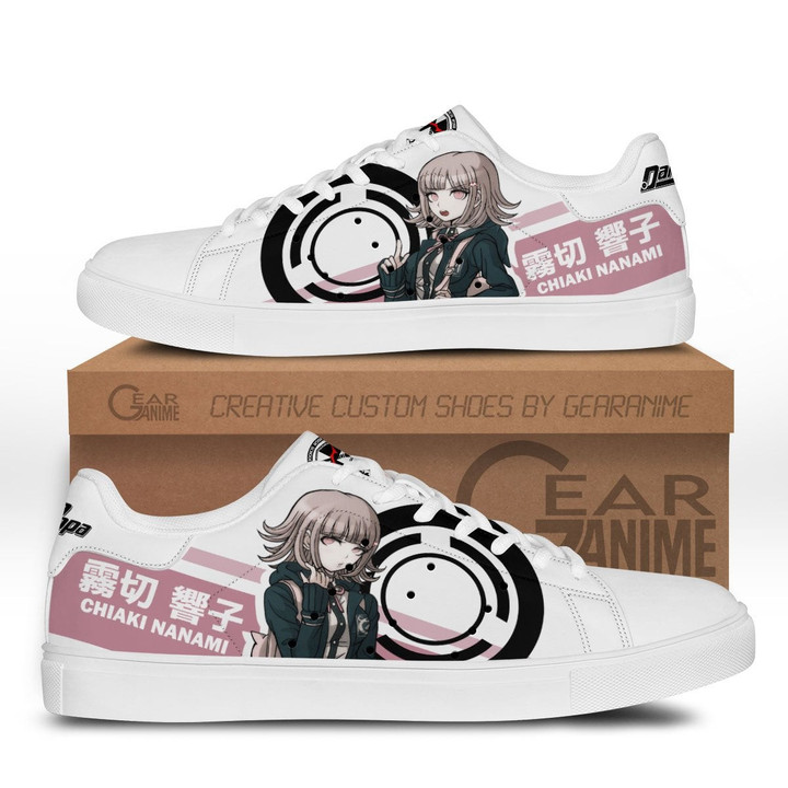 Chiaki Nanami Skate Sneakers Custom Anime Danganronpa Shoes - 1 - GearAnime