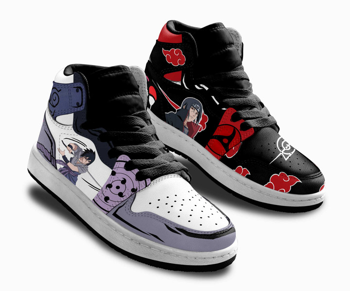 Sasuke and Itachi Kids Sneakers Custom Anime NRT Kids Shoes - 3 - GearAnime