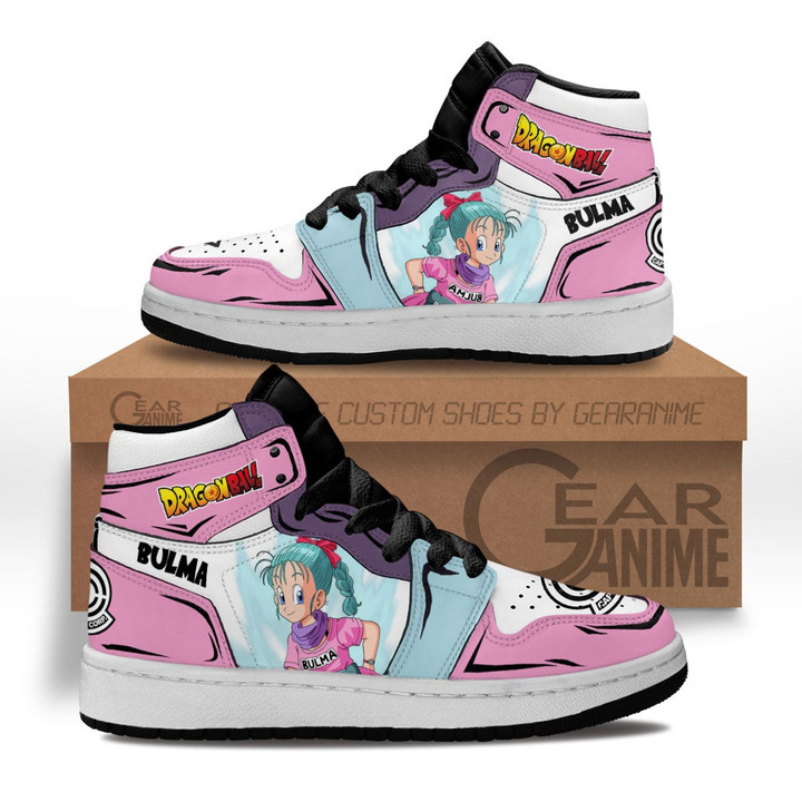 Bulma Kids Sneakers Custom Anime Dragon Ball Kids Shoes - 1 - GearAnime