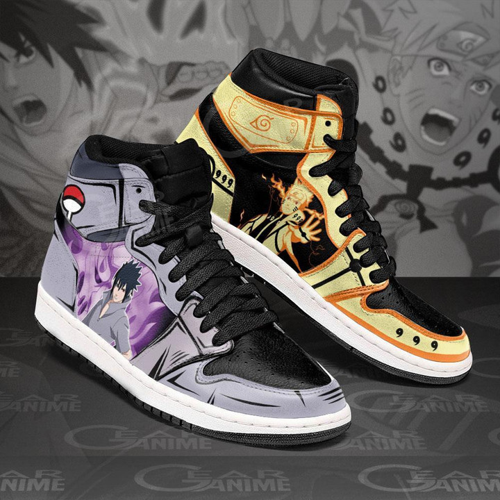 Bijuu and Sasuke Susanoo Sneakers Custom Anime Shoes - 2 - GearAnime