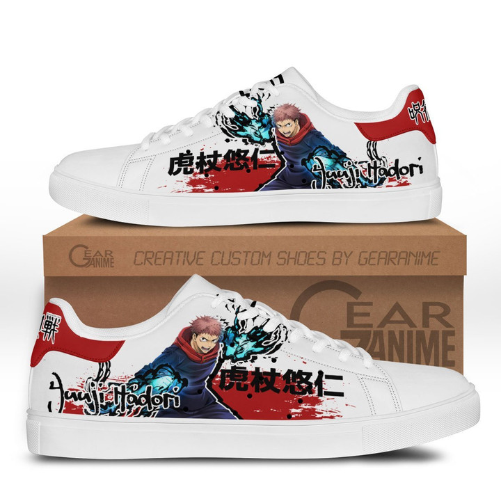 Itadori Yuuji Skate Sneakers Custom Anime Jujutsu Kaisen Shoes - 1 - GearAnime