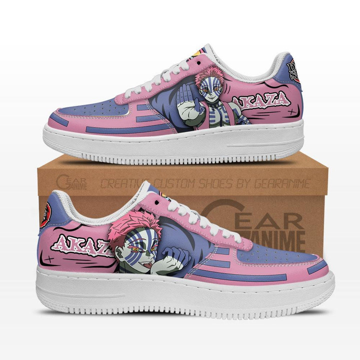 Akaza Air Sneakers Custom Anime Demon Slayer Shoes - 1 - GearAnime
