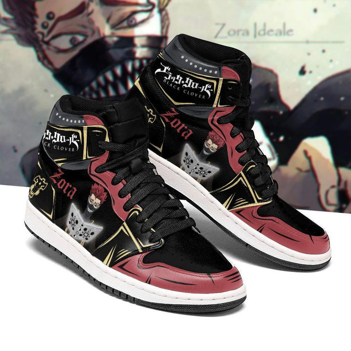 Black Bull Zora Ideale Sneakers Black Clover Anime Shoes - 1 - GearAnime