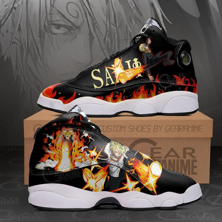 Sanji Diable Jambe Sneakers Custom Anime One Piece Shoes Fan Gift Idea - 1 - GearAnime