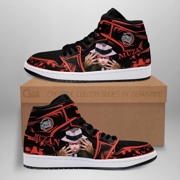Lord Muzan Sneakers Custom Anime Demon Slayer Shoes - 1 - GearAnime