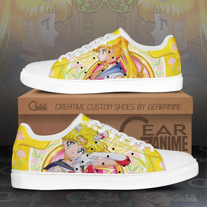 Sailor Moon Skate Shoes Sailor Moon Anime Custom Shoes PN10 - 1 - GearAnime