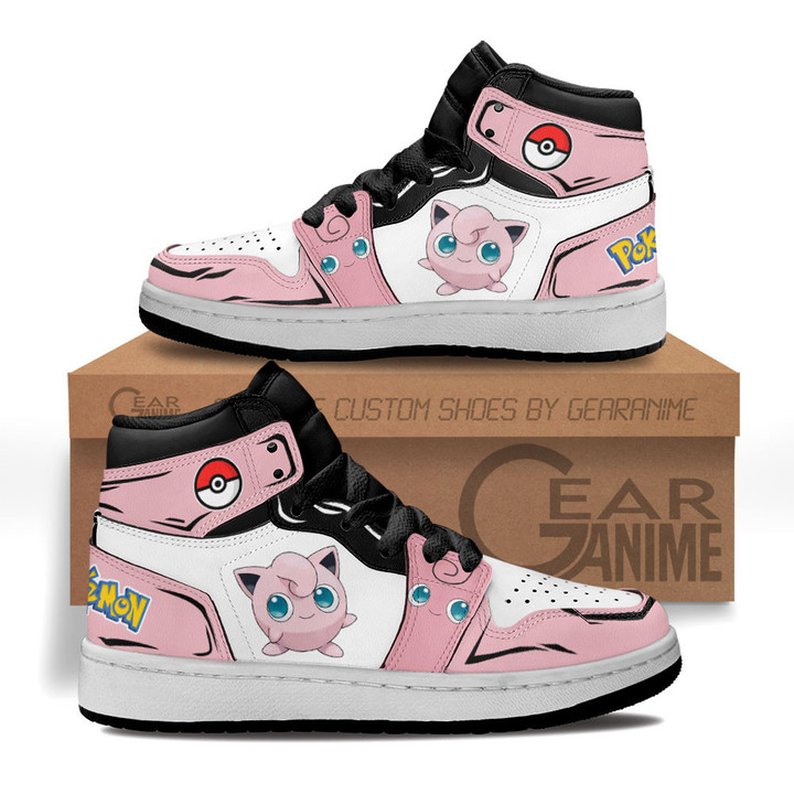 Jigglypuff Kids Sneakers Custom Anime Pokemon Kids ShoesGear Anime