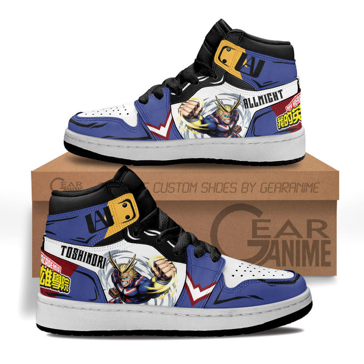 All Might Kids Sneakers Custom Anime My Hero Academia Kids ShoesGear Anime