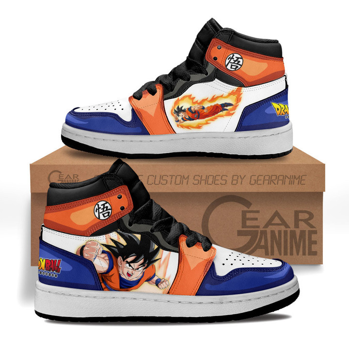 Goku Kids Sneakers Custom Dragon Ball Anime Kids ShoesGear Anime