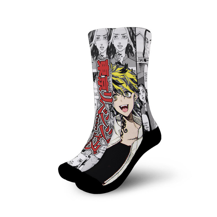Kazutora Hanemiya Socks Tokyo Revengers Custom Anime Socks Manga Style