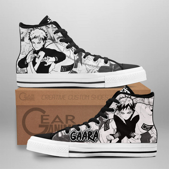 Gaara High Top Shoes Custom Manga Anime Sneakers