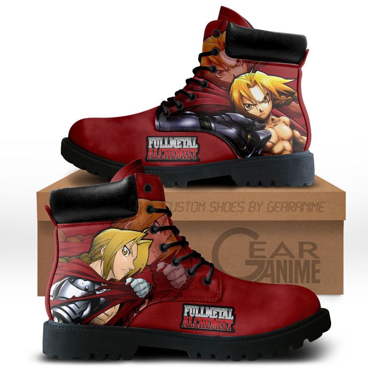 Fullmetal Alchemist Edward Elric Boots Custom Anime ShoesGear Anime