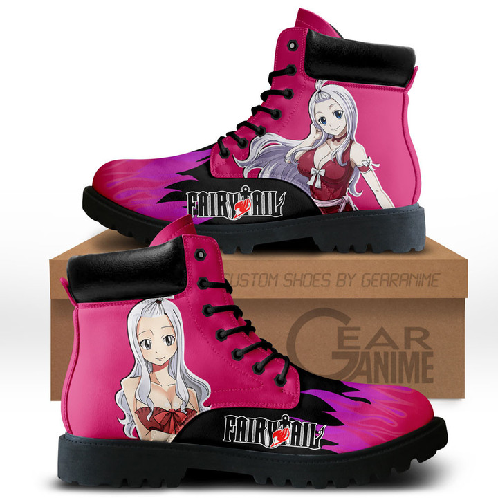 Fairy Tail Mirajane Strauss Boots Custom Anime ShoesGear Anime