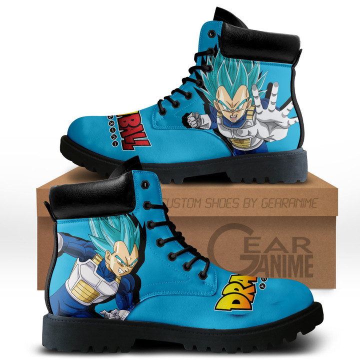 Dragon Ball Vegeta Blue Boots Anime Custom Shoes MV2811Gear Anime