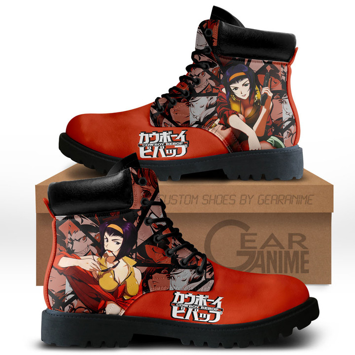 Cowboy Bebop Faye Valentine Boots Anime Custom Shoes NTT2811Gear Anime