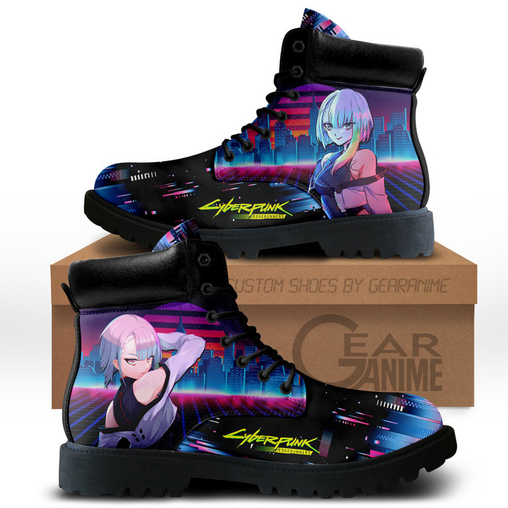 Cyberpunk Edgerunners Lucy Boots Anime Custom Shoes NTT0512Gear Anime