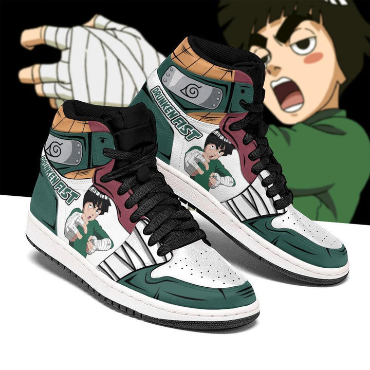 Drunken Fist Rock Lee Sneakers Custom Anime Shoes - 1 - GearAnime