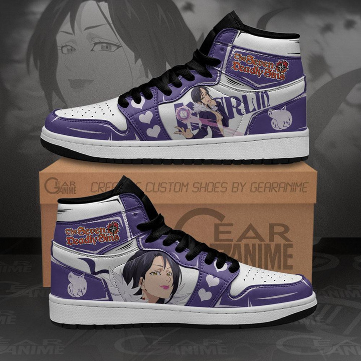 Seven Deadly Sins Merlin Sneakers Anime Custom Shoes MN10 - 1 - GearAnime