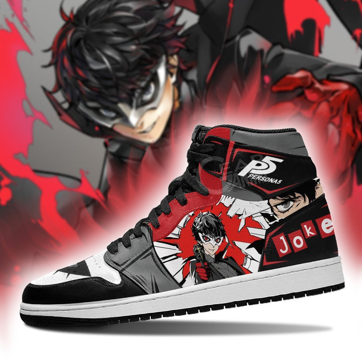 Persona 5 Joker Ren Amamiya Sneakers Custom Anime Shoes - 3 - GearAnime