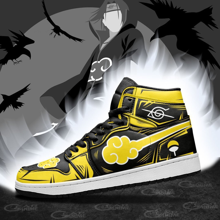 AKT Sneakers Yellow Custom Anime Shoes - 3 - GearAnime