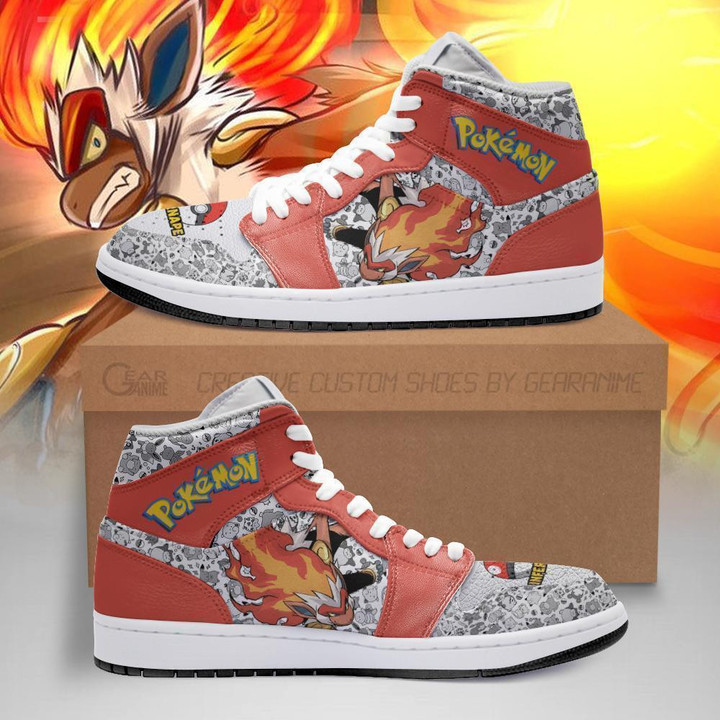 Infernape Sneakers Custom Anime Pokemon Shoes - 1 - GearAnime