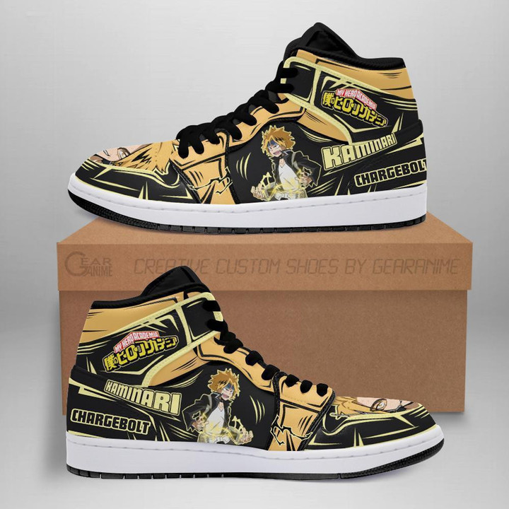 BNHA Denki Sneakers Chargebolt Custom Anime My Hero Academia Shoes - 1 - GearAnime