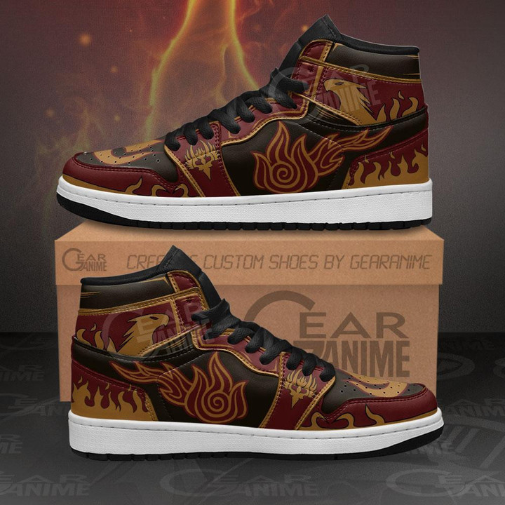 Avatar Fire Nation Sneakers The Last Airbender Custom Shoes - 1 - GearAnime