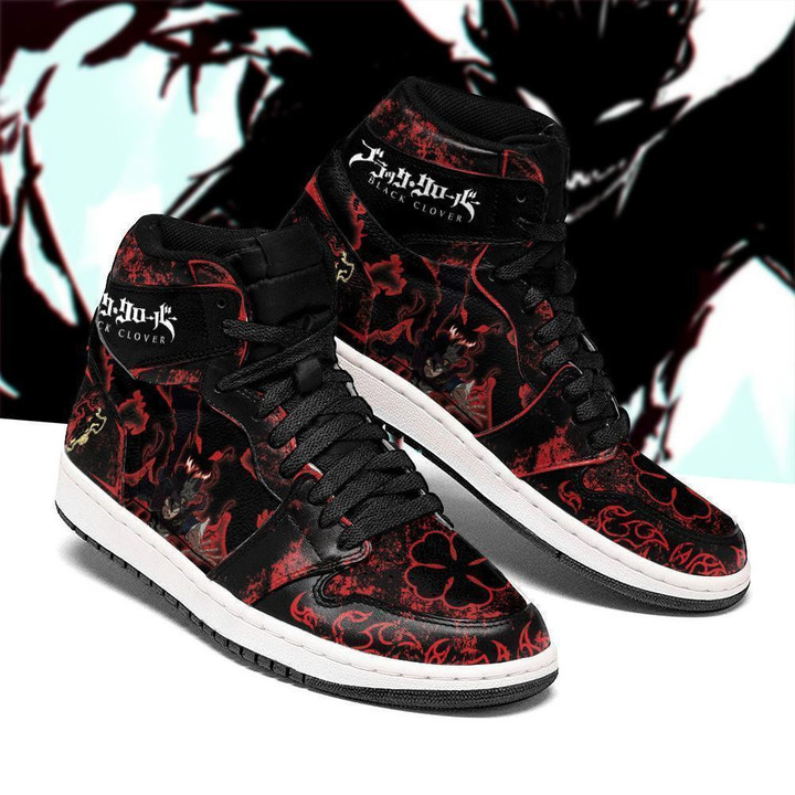 Devil Black Asta Sneakers Black Clover Sneakers Anime - 2 - GearAnime