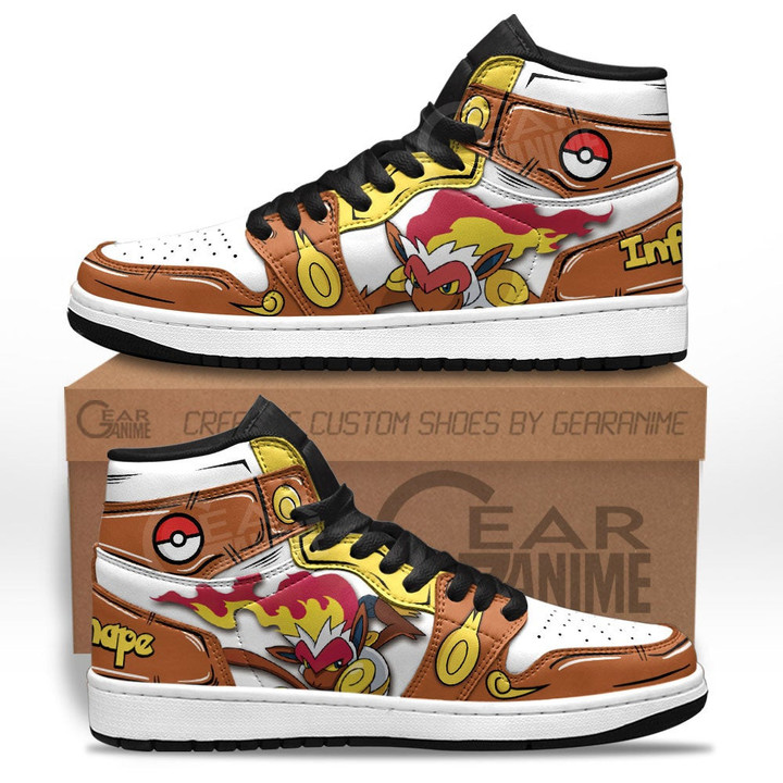 Infernape Sneakers Custom Pokemon Anime Shoes - 1 - GearAnime