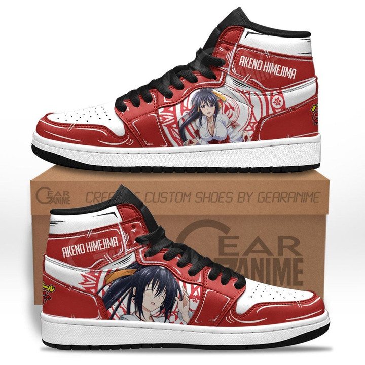 High School DxD Akeno Himejima Sneakers Custom Anime Shoes - 1 - GearAnime