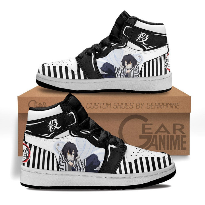 Obanai Iguro Kids Sneakers Custom Anime Demon Slayer Kids Shoes - 1 - GearAnime