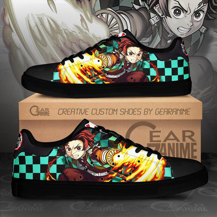Tanjiro Sun Breathing Skate Shoes Custom Demon Slayer Anime Shoes - 1 - GearAnime