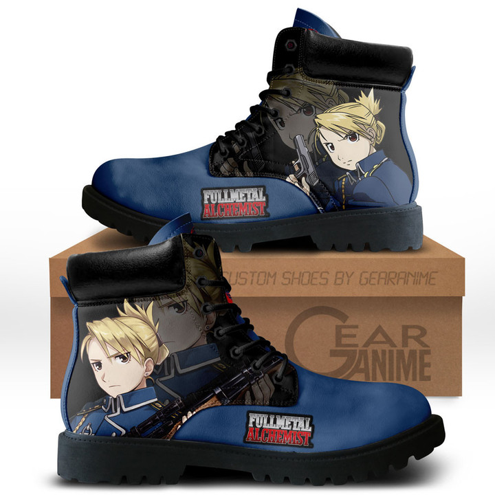 Riza Hawkeye Boots Custom Anime ShoesGear Anime