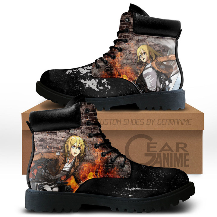 Shingeki Historia Reiss Boots Shoes Anime Custom