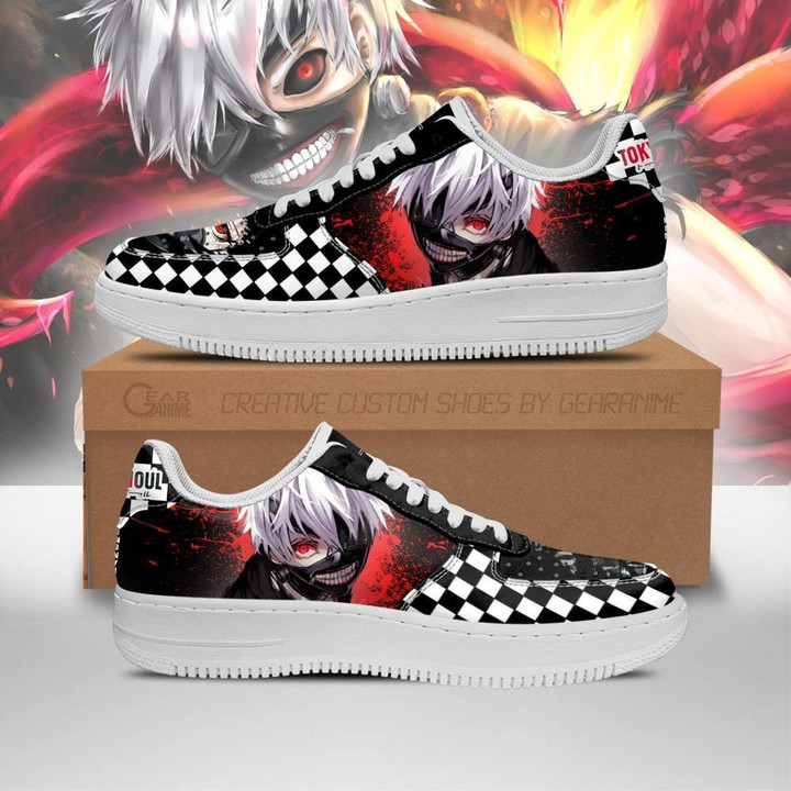 Kaneki Sneakers Custom Checkerboard Shoes Anime - 1 - GearAnime