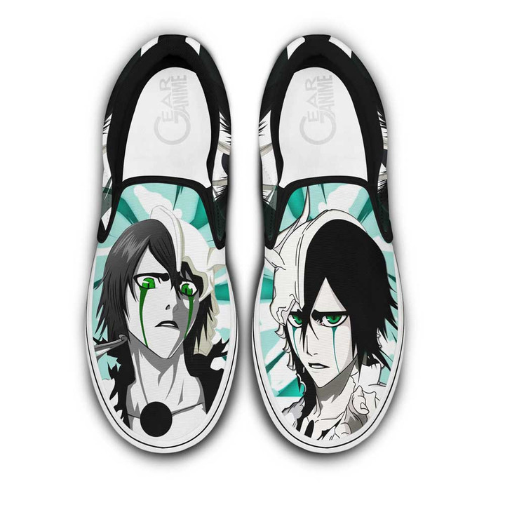 Ulquiorra Schiffer Slip On Sneakers Custom Anime Bleach Shoes - 1 - GearAnime