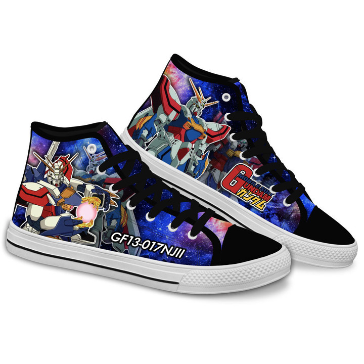 God Gundam Anime Custom High Top Shoes Gear Anime